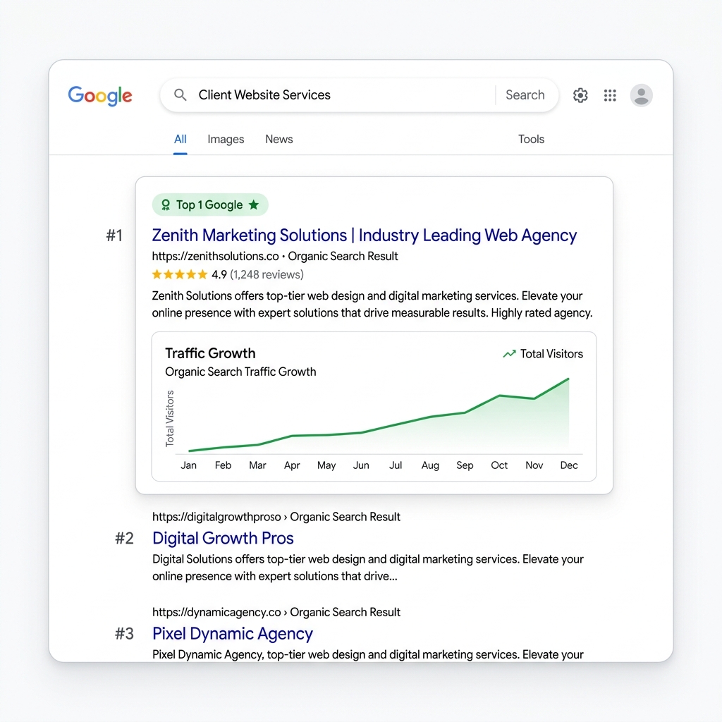 Positionnement SEO Google en première place